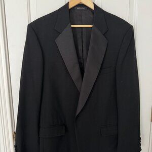 Jos. A. Bank Black Tuxedo Jacket 42L - Formal Black Tie